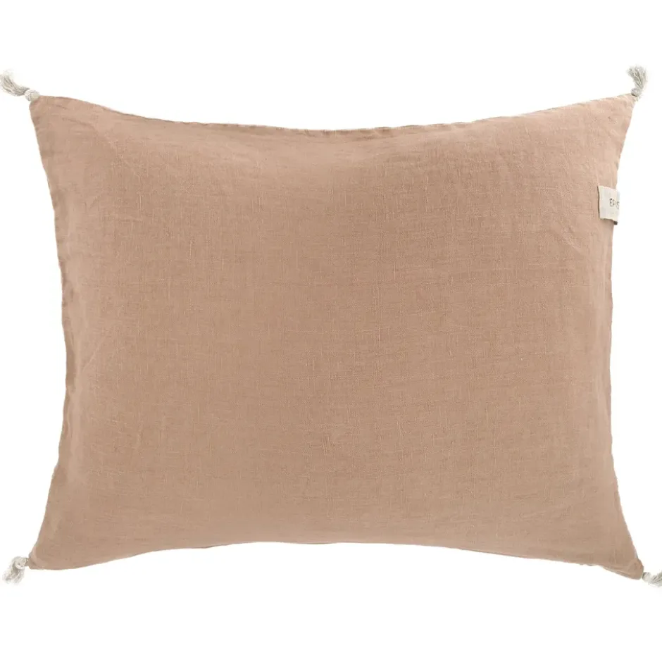 Ernst kuddfodral med tofsar 50 x 60 cm, Muskot