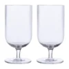 Ernst ölglas räfflad 2-pack, Klar