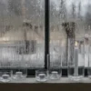 Ernst ljuslykta i glas, Ø8x6 cm