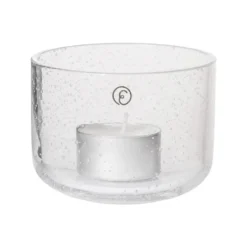 Ernst ljuslykta i glas, Ø8x6 cm