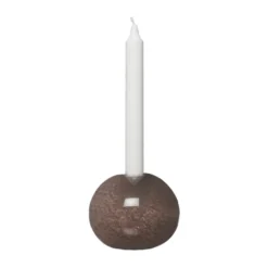 Ernst ljusstake glas Ø11 cm, Brun