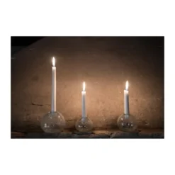Ernst ljusstake glas Ø9 cm, Bubblor