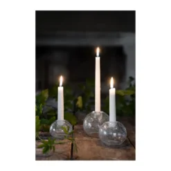 Ernst ljusstake glas Ø7,5 cm, Bubblor