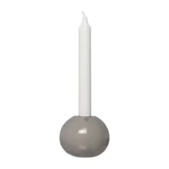 Ernst ljusstake glas Ø9 cm, Grå