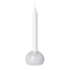 Ernst ljusstake glas Ø9 cm, Vit