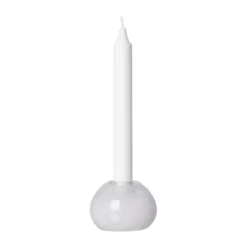 Ernst ljusstake glas Ø7,5 cm, Vit