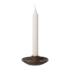 Ernst ljusstake Ø10,5x3,5 cm, Brun-beige