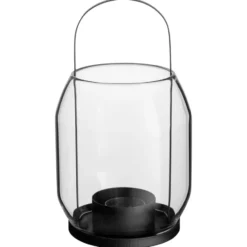 Ernst lykta för värmeljus 22 cm, Svart