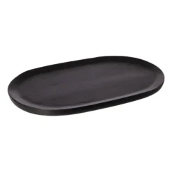 Ernst oval bricka 25x40 cm, Svart