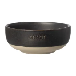Ernst skål, Mattsvart-natur botten, Ø11 cm