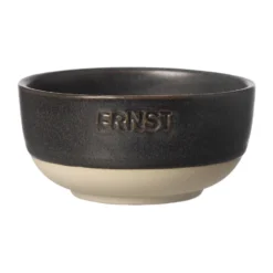 Ernst skål, Mattsvart-natur botten, Ø8 cm