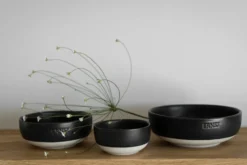 Ernst skål, Mattsvart-natur botten, Ø8 cm