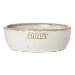 Ernst skål naturvit, Ø9 cm med logga