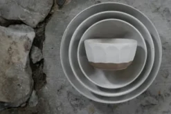 Ernst skål stengods, Vit-natur, Ø16 cm