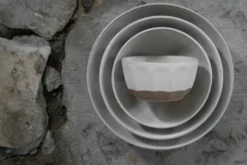 Ernst skål stengods, Vit-natur, Ø24 cm