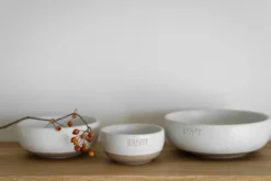 Ernst skål, Vit-natur botten, Ø8 cm