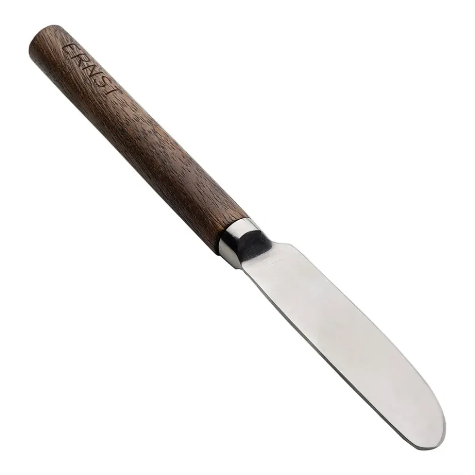Ernst smörkniv med trähandtag, Mörkbrun