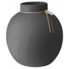 Ernst vas stengods mörkgrå, 22 cm
