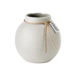 Ernst vas stengods vit, 10 cm