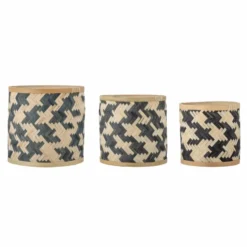 Estell korg 3-pack, Svart
