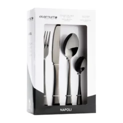Eternum Napoli bestickset 16 delar, Svart