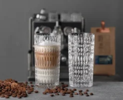 Ethno Barista Latte glas 43,4 cl 2-pack, Clear