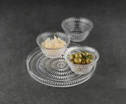 Ethno skål Ø11 cm 4-pack, Clear