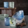 Ethno Tumblerglas 30,4 cl 2-pack, Vintage blue