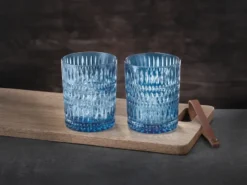 Ethno Tumblerglas 30,4 cl 2-pack, Vintage blue