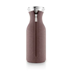 Eva Solo kylskåpskaraff vävt fodral, Vintage brown