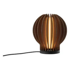 Eva Solo Radiant LED laddningsbar lampa rund, Smoked oak