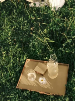 Even teakbricka square L, Nupo lemon sorbet