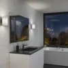 Evoke vägglampa large, Antracit-opalglas