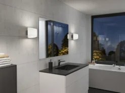 Evoke vägglampa oval, Antracit-opalglas