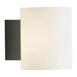 Evoke vägglampa small, Antracit-opal glas