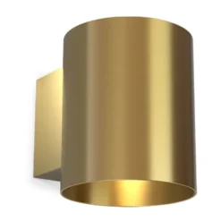 Evoke vägglampa small, Satin brass