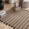 Ezra matta 70x140 cm, Natural-black