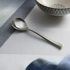 Fairford bright rund soppsked, Rostfritt stål, 18,1 cm