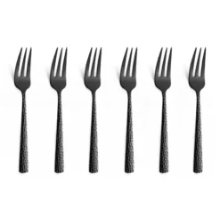 Felicity tårtgafflar 15,6 cm 6-pack, Svart