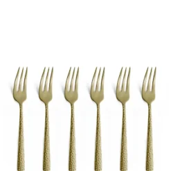 Felicity tårtgafflar 6-pack 15,6 cm, Champagne