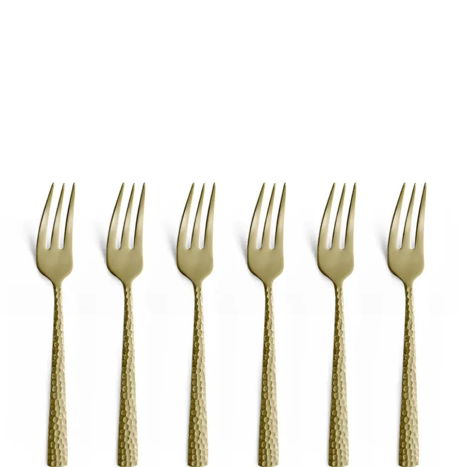 Felicity tårtgafflar 6-pack 15,6 cm, Champagne
