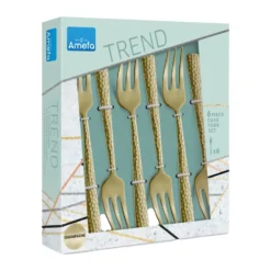 Felicity tårtgafflar 6-pack 15,6 cm, Champagne