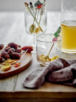 Feliz cocktail gaffel 4 delar, Vit-röd