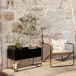 Ferm Living plant box large, Black