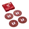 Festliga stunder mumin glasunderlägg 4-pack, Ø9 cm