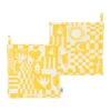 Fest mumin grytlapp 22x22 cm 2-pack, Gul
