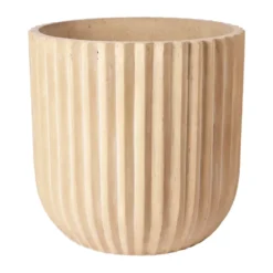 Fiber kruka Ø50 cm, Antique beige
