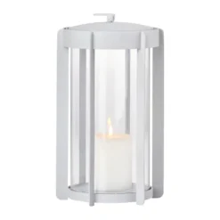 Firefly lanterna ljuslykta 25 cm, Soft Grey