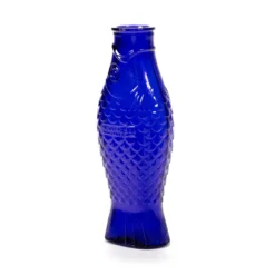 Fish & Fish glasflaska 85 cl, Cobalt blue