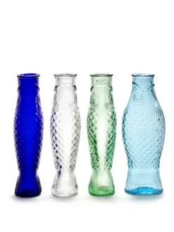 Fish & Fish glasflaska 85 cl, Light blue